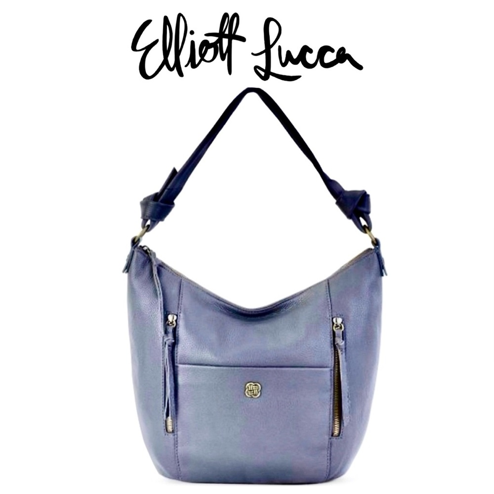 Elliott Lucca Slate Harper Leather Hobo